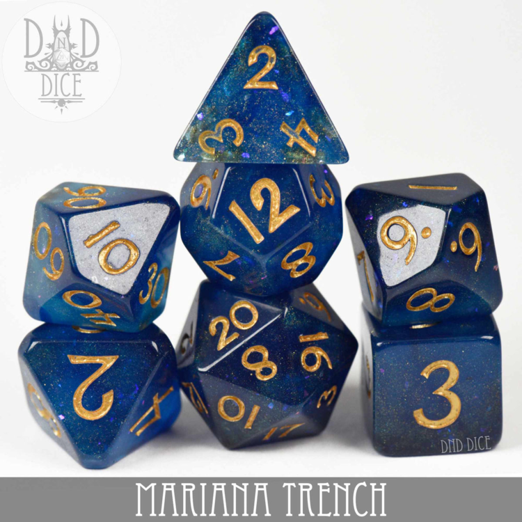DND DICE MARIANA TRENCH RPG DICE SET