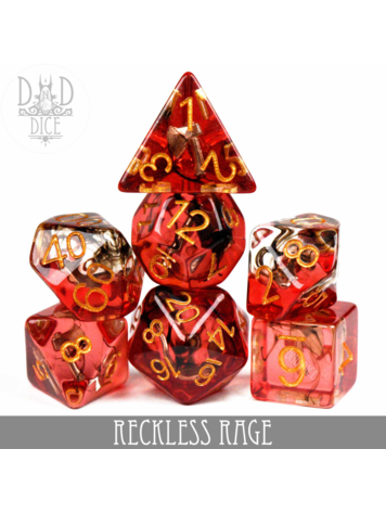 DND DICE RECKLESS RAGE RPG DICE SET