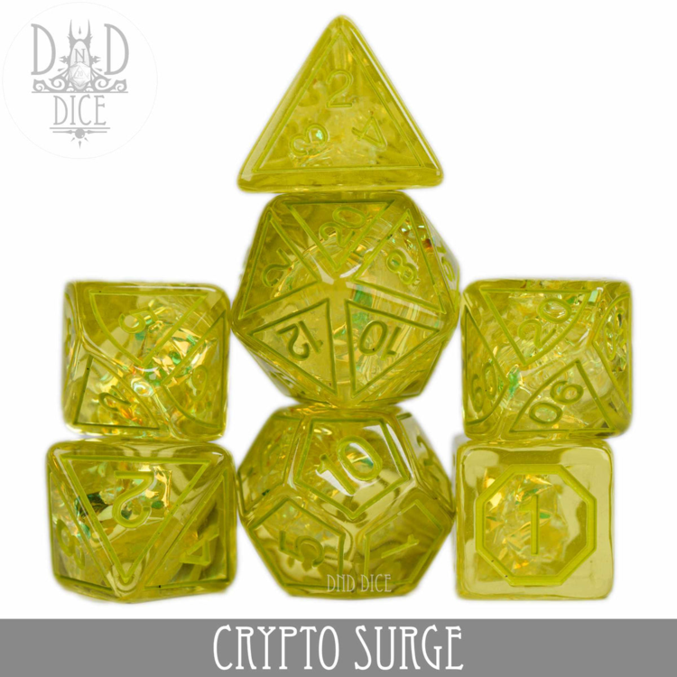 DND DICE CRYPTO SURGE RPG DICE SET