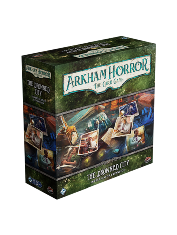 FANTASY FLIGHT GAMES ARKHAM HORROR LCG THE DROWNED CITY INVESTIGATOR EXPANSION