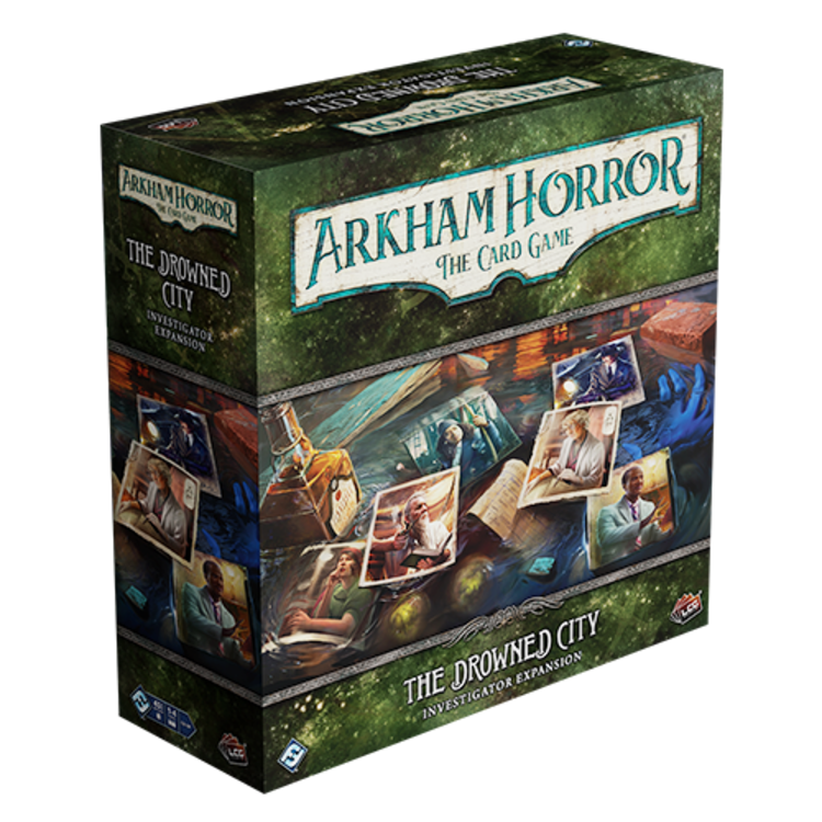 FANTASY FLIGHT GAMES ARKHAM HORROR LCG THE DROWNED CITY INVESTIGATOR EXPANSION