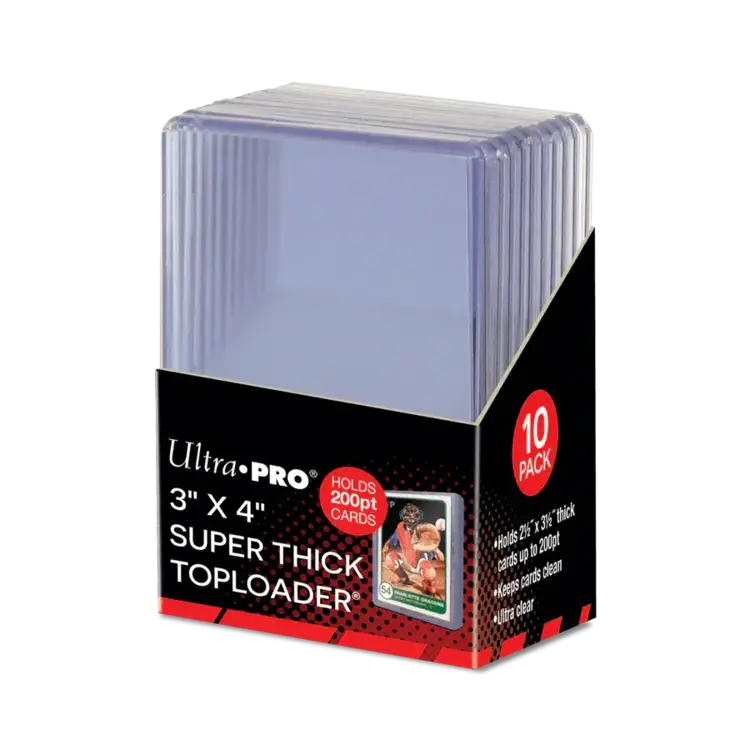 ULTRA PRO ULTRA PRO 3" X 4" SUPER THICK 200PT TOPLOADERS