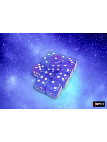 CHESSEX CHX 27767 16MM D6 DICE BLOCK NEBULA AURA/WHITE