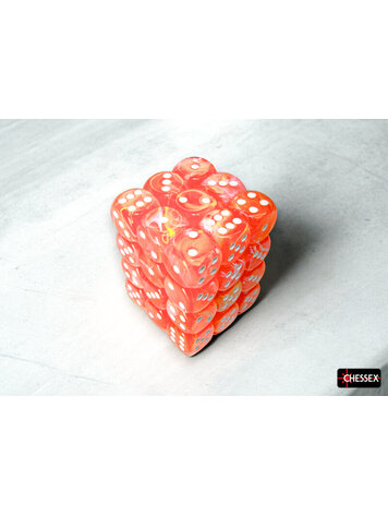 CHESSEX CHX 27953 12MM D6 DICE BLOCK FESTIVE DAHLIA/WHITE