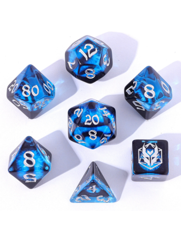 HYMGHO HYMGO WYRMFORGED ROLLERS-ROUNDED EDGE RESIN-DRAGON'S EYE BLUE