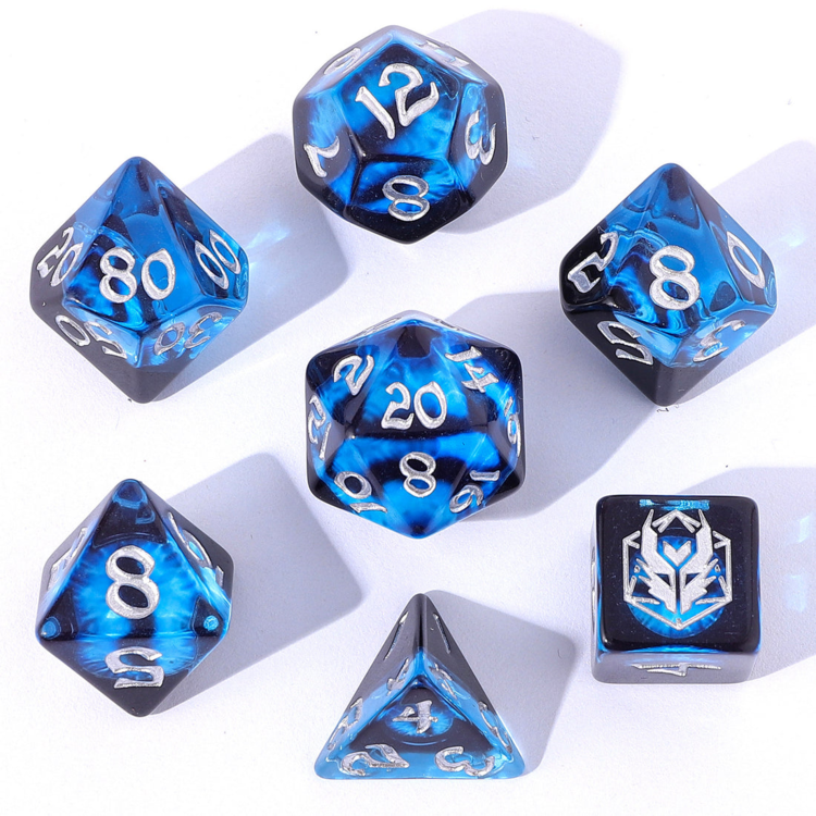 HYMGHO HYMGO WYRMFORGED ROLLERS-ROUNDED EDGE RESIN-DRAGON'S EYE BLUE