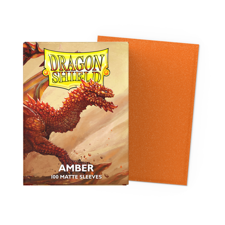 DRAGON SHIELD DRAGON SHIELD 100 CT SLEEVES MATTE AMBER