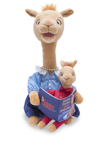 MAMA LLAMA READING PLUSH