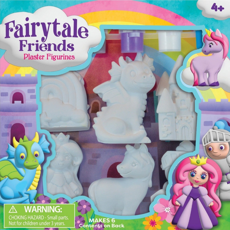 FAIRYTALE FRIENDS - PLASTER FIGURINE PAINT SET