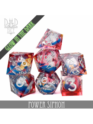 DND DICE POWER SIPHON (LIQUID CORE) RPG DICE SET