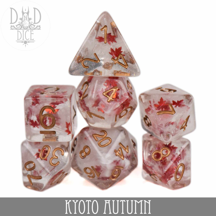 DND DICE KYOTO AUTUMN RPG DICE SET