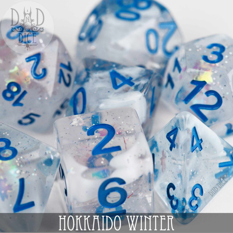 DND DICE HOKKAIDO WINTER RPG DICE SET
