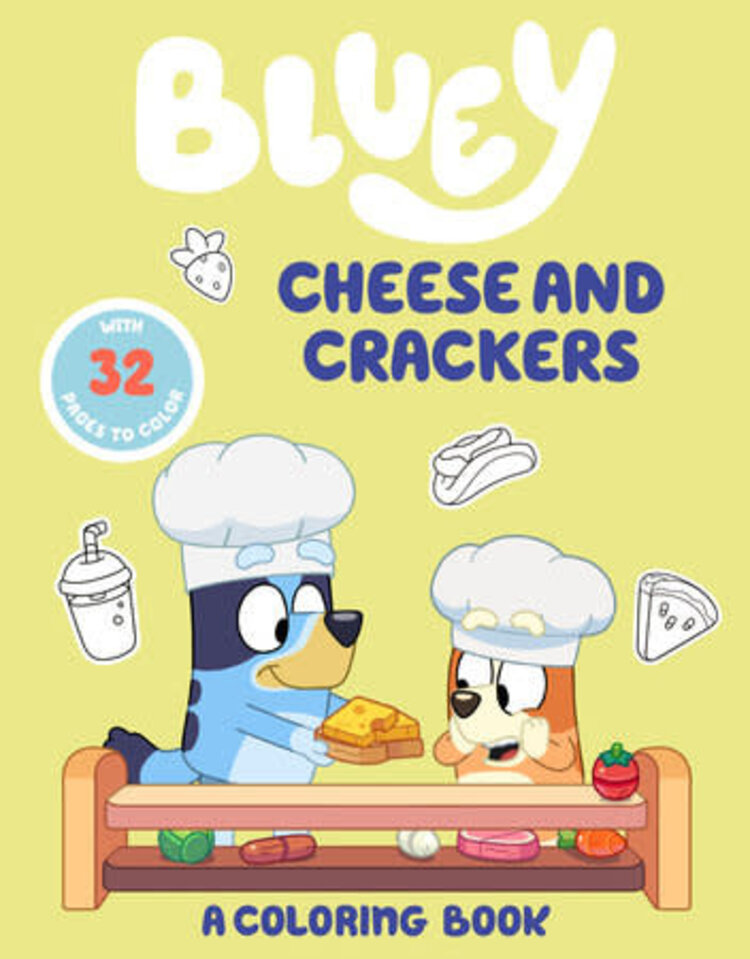 PENGUIN RANDOM HOUSE BLUEY CHEESE & CRACKERS COLORING BOOK