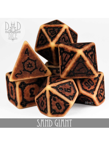 DND DICE SAND GIANT OVERSIZE RPG DICE SET