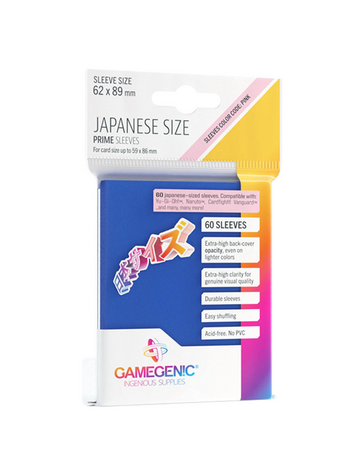 GAMEGENIC GAMEGENIC PRIME JAPANEZE SIZED SLEEVES BLUE