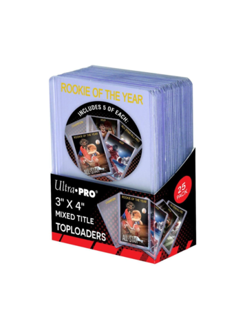 ULTRA PRO ULTRAPRO 3" x 4" MIXED TITLE TOPLOADERS