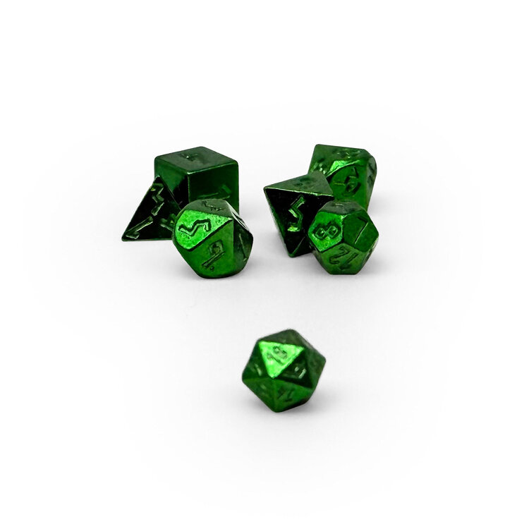 NORSE FOUNDRY PIXIE DICE GREEN MINI RPG DICE SET