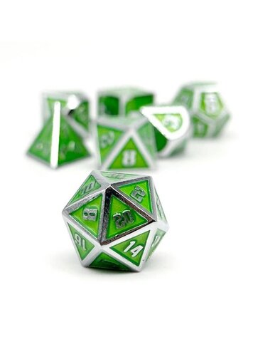 GRAVESTONES VENOMFANG METAL RPG DICE SET