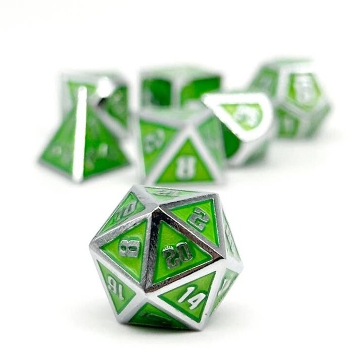 GRAVESTONES VENOMFANG METAL RPG DICE SET