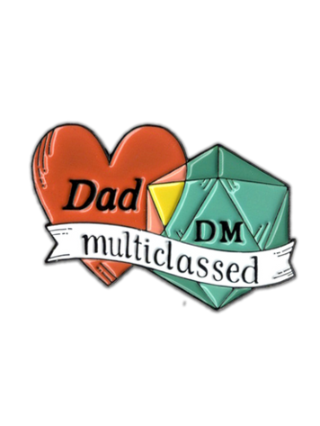 DAD DM MULTICLASSED- ENAMEL PIN
