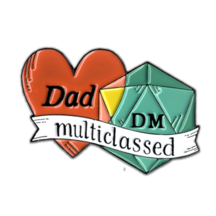 DAD DM MULTICLASSED- ENAMEL PIN
