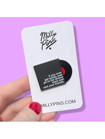 ALMOST FAMOUS INSPIRED VINYL RECORD ENAMEL PIN