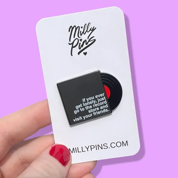 ALMOST FAMOUS INSPIRED VINYL RECORD ENAMEL PIN