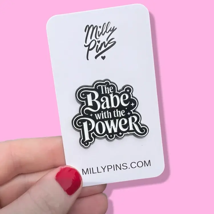 BABE WITH THE POWER LABYRINTH INSPIRED ENAMEL PIN