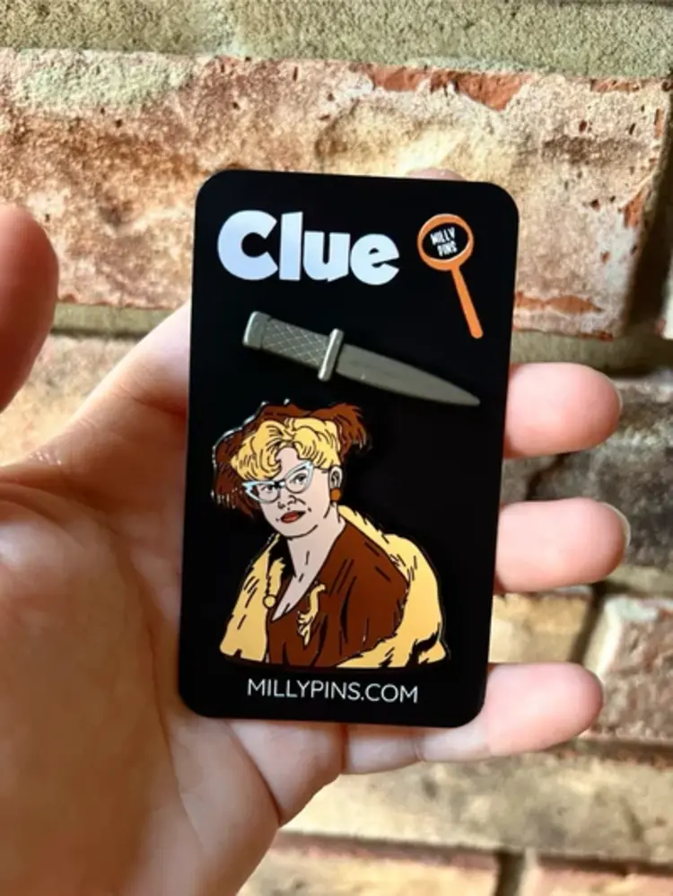 CULT CLASSIC CLUE HORROR MOVIE PIN SET - MRS PEACOCK