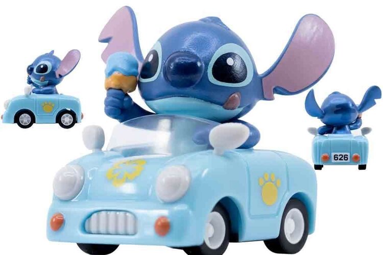 STITCH ZOOM HERO WINDOW BOX (LIGHT BLUE CAR)