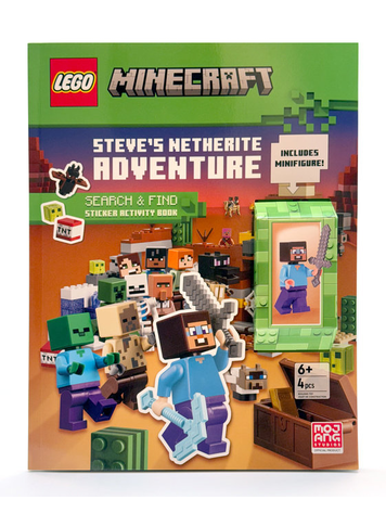 PENGUIN RANDOM HOUSE LEGO MINECRAFT STEVES NETHERITE ADVENTURE