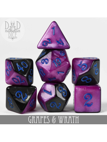 DND DICE GRAPES & WRATH RPG DICE SET