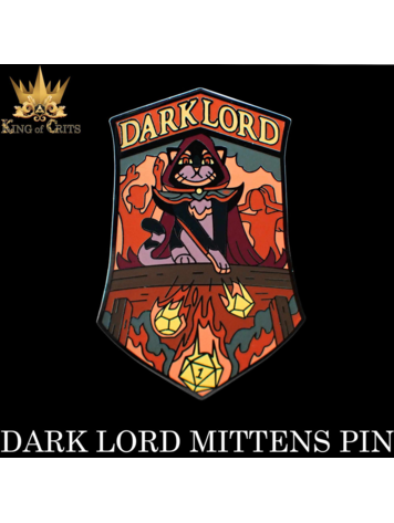DND DICE DARK LORD MITTENS PIN