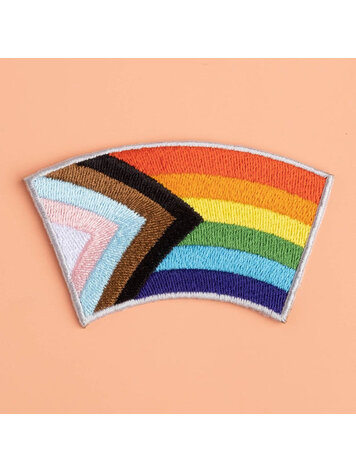 PROGRESS PRIDE FLAG IRON ON PATCH