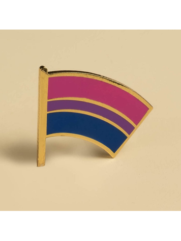 BISEXUAL PRIDE FLAG ENAMEL PIN