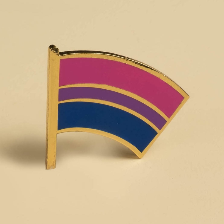BISEXUAL PRIDE FLAG ENAMEL PIN