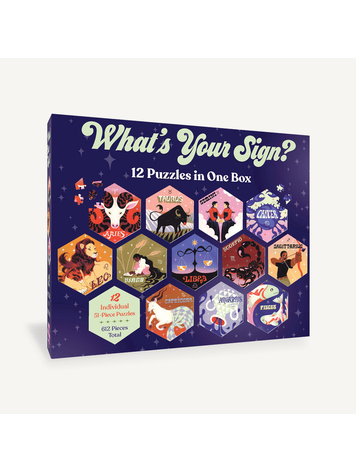CHRONICLE BOOKS WHATS YOUR SIGN? (12-PUZZLE SET)
