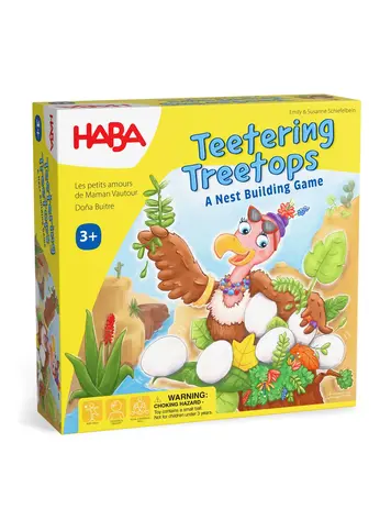 HABA GAMES TEETERING TREETOPS A NEST BUILDING GAME