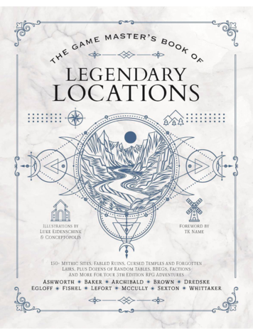 GAME MASTERS BOOK OF LEGENDARY LOCATIONS HC
