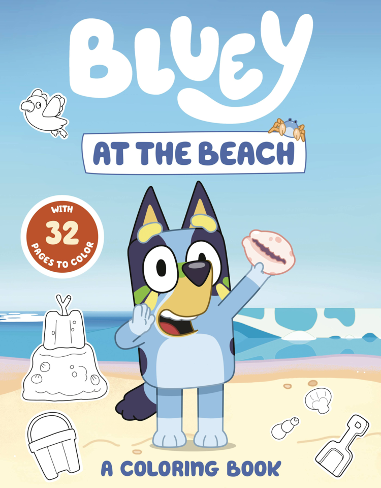 PENGUIN RANDOM HOUSE BLUEY AT THE BEACH COLORING BOOK