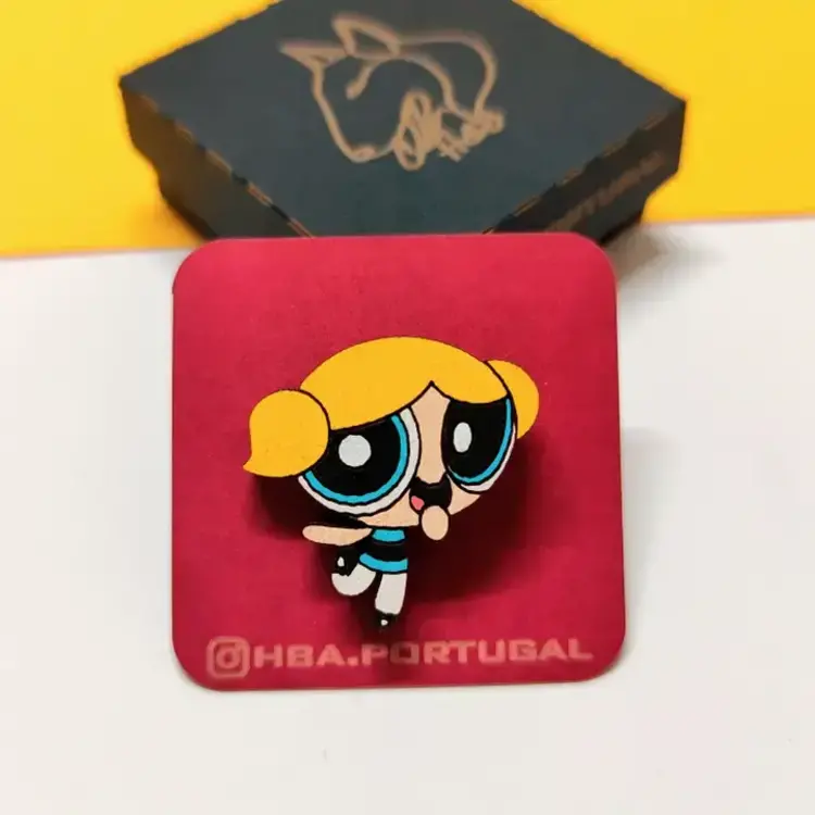 POWERPUFF GIRLS WOODEN PIN