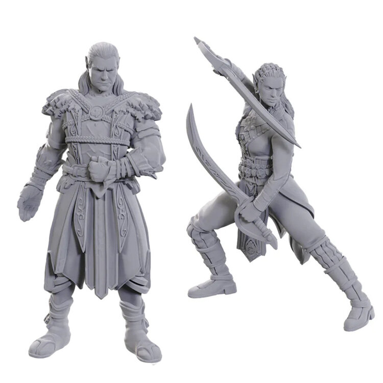 WIZKIDS D&D NOLZUR'S MARVELOUS MINIATURES: BALDURS GATE 3 - JAHEIRA & HALSIN