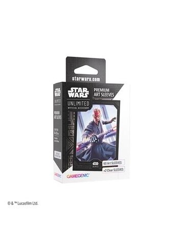 GAMEGENIC STAR WARS UNLIMITED LEGENDS OF THE FORCE PREMIUM ART SLEEVE DARTH MAUL