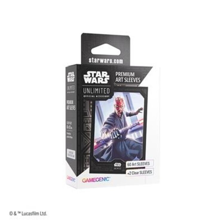 GAMEGENIC STAR WARS UNLIMITED LEGENDS OF THE FORCE PREMIUM ART SLEEVE DARTH MAUL