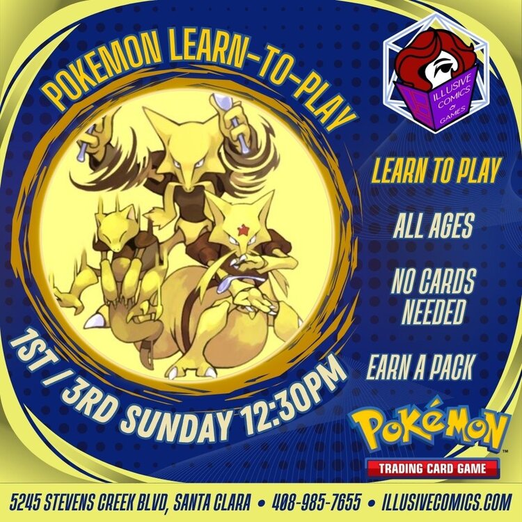 LEARN TO PLAY POKEMON - SUNDAYS (12:30PM)