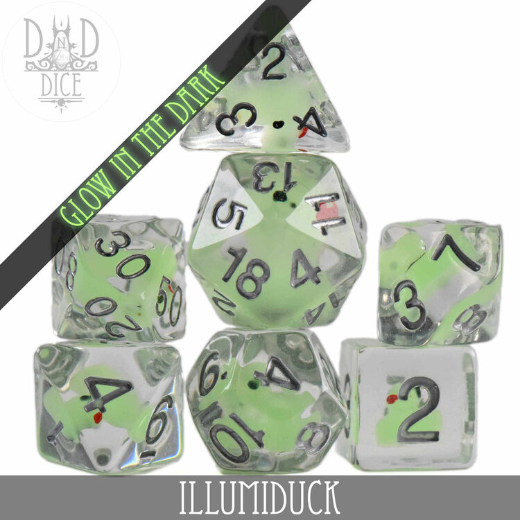 DND DICE ILLUMIDUCK RPG DICE SET