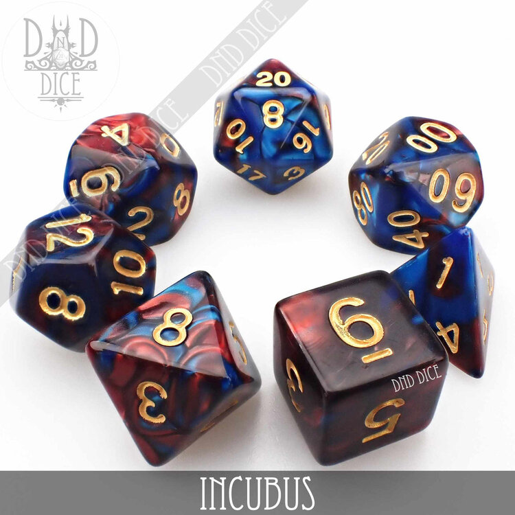 DND DICE INCUBUS RPG DICE SET