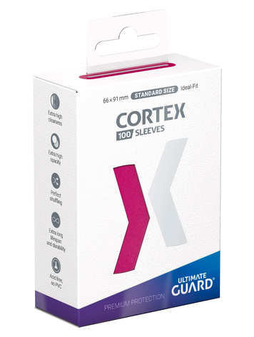 ULTIMATE GUARD CORTEX SLEEVES STANDARD SIZE GLOSSY PINK 100CT