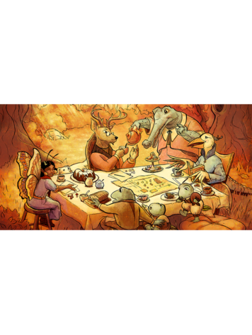 TEATIME ADVENTURES DICE MAT GAME NIGHT IN OAKENBEND