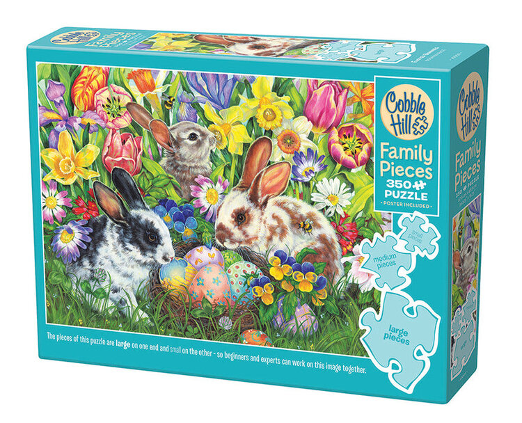 COBBLE HILL EASTER BUNNIES FAMILY 350PC PUZZLE